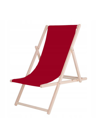 Шезлонг (креслолежак) деревянный для пляжа, террасы и сада Springos dc0001 burgund (293153885)