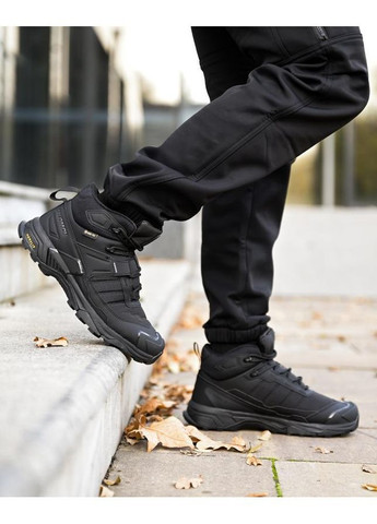 Чорні Зимовий зимові термо черевики black Salomon