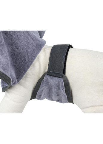 Пальто для собак, микрофлис, серый, S, 40см Happet (357074967)