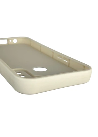 Чехол силиконовый Soft Touch с 3D принтом для C3 молочный (Полная защита камеры) Realme (373670404)
