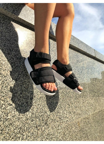 КРОСІВКИ ЖІНОЧІ ADIDAS BLACK WHITE 2 АДІДАС No Brand чорні демісезони (368885744)