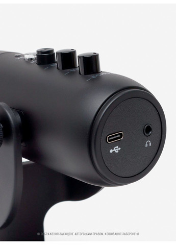 Мікрофон для комп'ютера студійний ігровий для стримерів блогерів конденсаторний з підсвічуванням USB MU900 73763 OnePro (367837687)