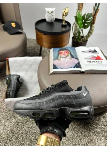 Темно-сірі кросівки dark grey black (розмір ) No Brand Air Max 95