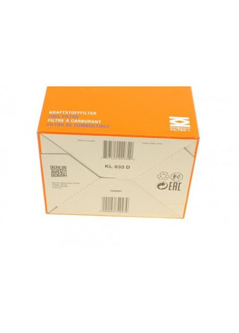 Фільтр паливний Renault Kangoo 1.5dCi 01- (з підключенням датчика води) KNECHT KL 633D UA63 No Brand (342410778)