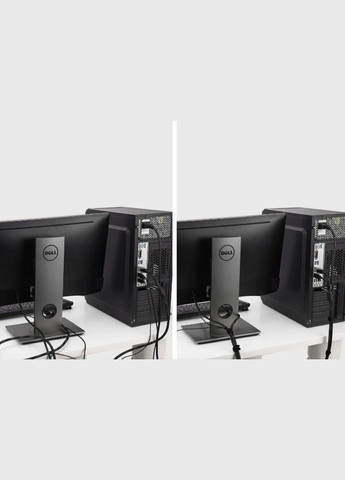 Липучка-фиксатор для кабеля провода стяжка хомут стрепи 300 мм / 12 мм 15 шт Черный Lencent (340276279)