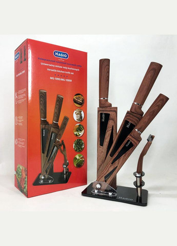 Кухонні ножі Magio MG-1095 5 предметів No Brand коричневий,