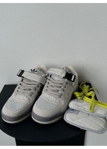 КРОССОВКИ ЖЕНСКИЕ ADIDAS FORUM BAD BUNNY GREY АДИДАС ФОРУМ No Brand серые демисезоны (367170387)