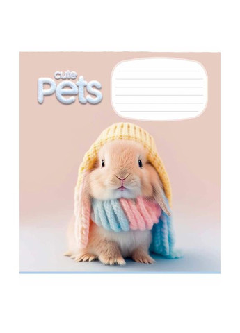 Зошит учнівський Cute pets 012-3253C 12 арк. (482000647045603253)(SC) shop (482000647045603253) Школярик (337404336)
