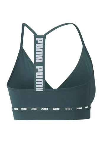 Зелёный бра strong strappy training bra women Puma полиэстер, эластан