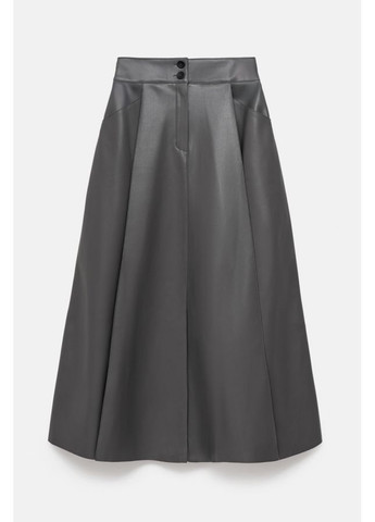 Серая юбка с карманами 3073 черный Triko Bakh