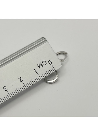 Сережки-кільця срібні з кубічним цирконієм 9 мм 1 г No Brand (369737690)