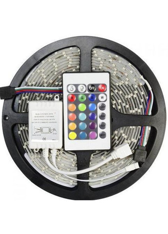 Світлодіодна LED стрічка 5м RGB 3528 у силіконі з пультом 500×1×0,4 см (1756374621) No Brand (330579006)