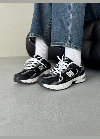 Кроссовки женские и мужские New Balance 530 black white | Нью Беланс 530 черные белые No Brand чёрные демисезоны (316091164)
