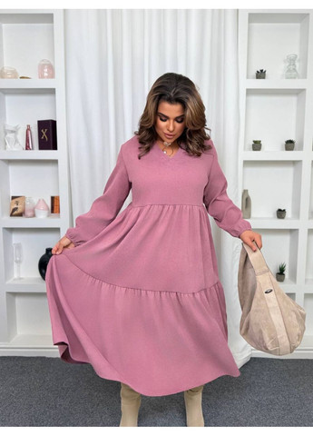 Пудрова сукня з м’якого вельвету Vakko однотонна