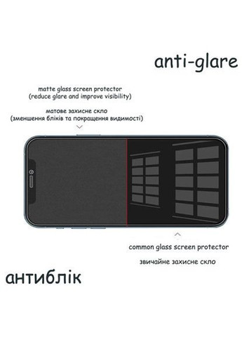 Скло захисне Matte Glass A+ Apple iPhone 13 (Black) (292941) Drobak Matte Glass A+ Apple iPhone 13 (Black) (366479050)
