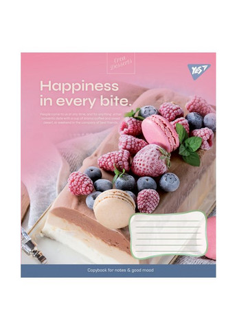 Тетрадь 96 л. клетка " " / Desserts Yes (342416978)