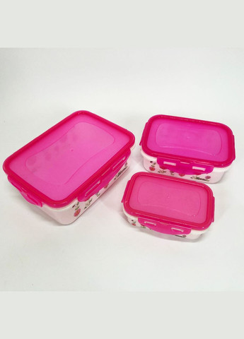 Комплект пластикових судків UN-1511. MO-844 Колір: рожевий Unique (365812990)