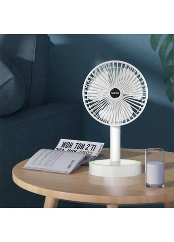 Вентилятор KS-2103 настольный 2in1 Multifunctional (с встр. акум.) (28,6см) Белый No Brand (399741795)