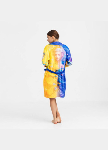 Халат жіночий з плюшевого велюру ексклюзивний Ukrainian heart 18307 L-XL FlexDress (336766985)