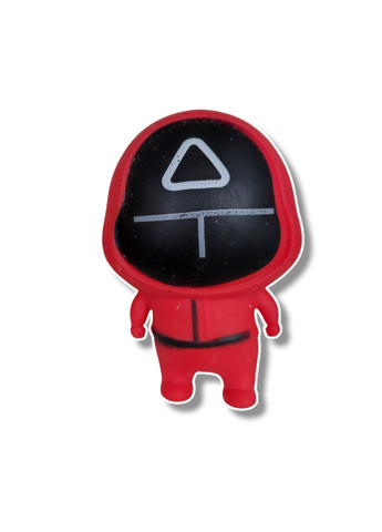 Игра в кальмара Squid game игрушка антистресс сквиш Squishy красный 10 см Shantou (296723016)