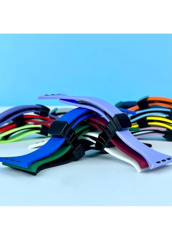 Силіконовий ремінець Thin Soft Narrow Magnetic Clasp для Apple Watch 42/44/45/49mm No Brand (388438028)