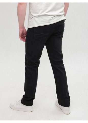 Черные демисезонные слим джинсы мужские черные прямые 36 длинна Трохи-завужена FRANCO BENUSSI