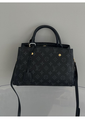 Сумка женская Louis Vuitton Montaigne Handbag in Monogram Black Шопер черная LV Луи Витон классическая No Brand (368672133)
