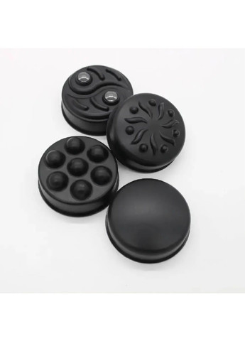 Комплект набір антицелюлітний акумуляторний ручний масажер для тіла з насадками фітнес гумками (479683-Prob) Рожевий Unbranded (322811100)