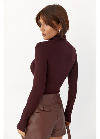 Однотонный гольф с высокой горловиной Lurex (365629430)