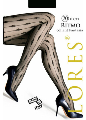 Прозорі колготки з візерунком Ritmo 20Den Lores (349500784)