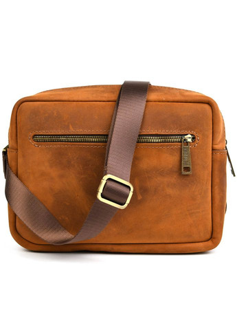 Шкіряна сумка через плече RB-7311-4lx коньячний крейзі хорс TARWA (348430375)