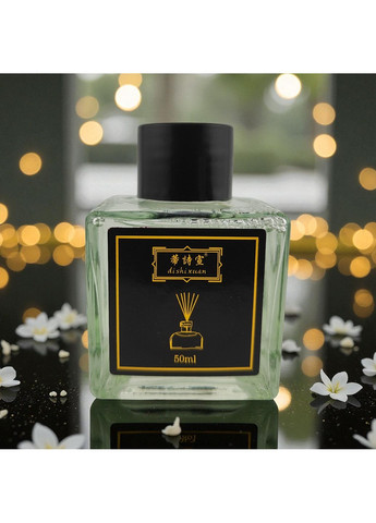 Аромадифузор Лимон парфум для дому з ротанговою кулькою та квіткою натуральний аромат Прозорий 160_1_0_3C No Brand (369489542)