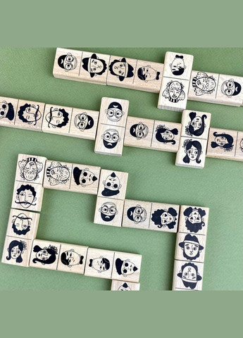 Настільна гра Доміно "Персонажі" 900620 від 2 до 6 гравців 45 елементів Igroteco (311601233)