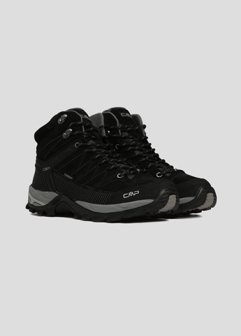 Черные демисезонные черные ботинки для треккинга rigel mid trekking shoe wp CMP