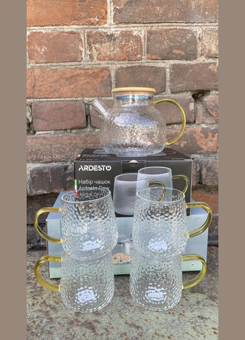 Набір із 4х чашок + заварник Dew AR2635C/1 Ardesto (341721075)