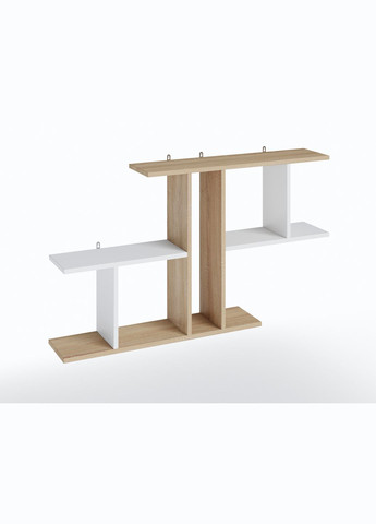 Навісна полиця для декору в вітальню, спальню Т8 Дуб Сонома/Білий MORELI (335423081)