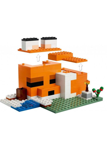 Конструктор Minecraft Лиса хатина 193 деталі (21178) Lego (281425719)
