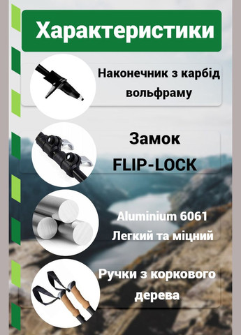 Трекинговые палки 9110 Friluftsliv Black/White 80-135 см (пара) + 2-я пара сапог + чехол PowerPlay (320676475)