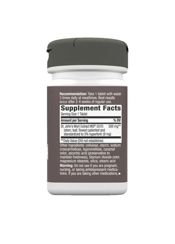 Екстракт звіробою Perika St. Johns Wort 300 мг 60 таблеток Nature's Way (361116316)