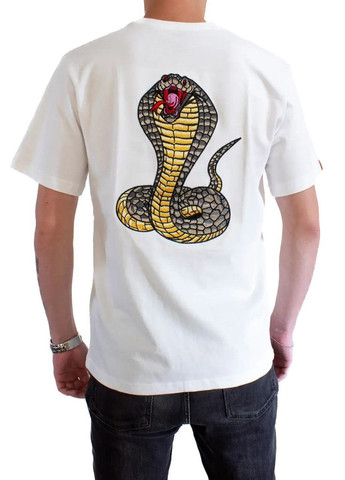 Біла чоловіча футболка jealous cobra m white (28972431 m) No Brand