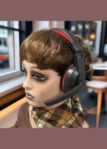 Игровые наушники с микрофоном и LED RGB подсветкой MA10PR Black No Brand (322317408)