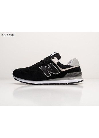 КРОСІВКИ ЖІНОЧІ NEW BALANCE 574 BLACK WHITE НЬЮ БЕЛАНС 574 No Brand чорні демісезони (368867997)