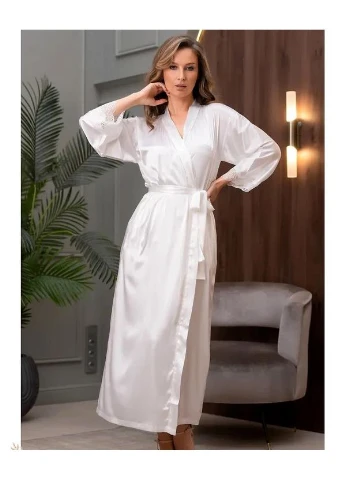 Довгий шовковий халат Аріана 3949-1 /XL Mia-Amore (380397362)