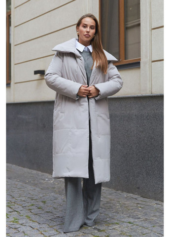 Светло-серый Пуховик Seventeen