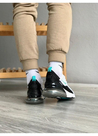 КРОСІВКИ ЖІНОЧІ NIKE AIR MAX 270 WHITE BLACK BLUE 5 НАЙК АІР МАКС 270 No Brand чорні демісезони (368868087)