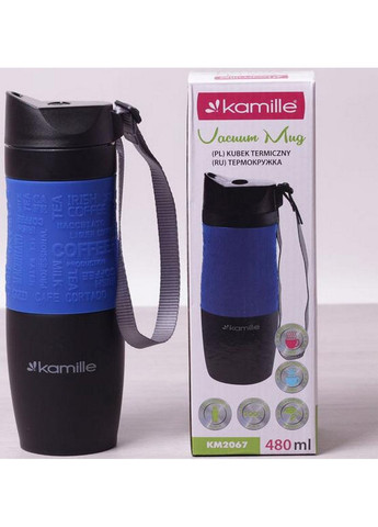 Термокухоль з ремінцем, нержавіюча сталь 480 мл Kamille (289366320)