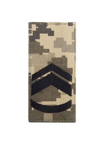 Шеврон нашивка на липучці погон звання ЗСУ Майстер сержант 5х10 см IDEIA (275870223)