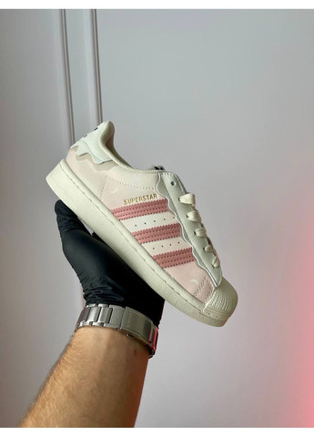 Кросівки жіночі Adidas Superstar Cappuccino Pink | Адідас Суперстар кремові No Brand кремові демісезони (360535090)