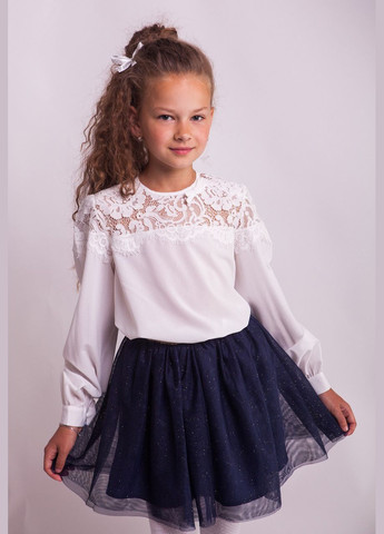 Блузка 8003 молочний Світ блуз (330615139)