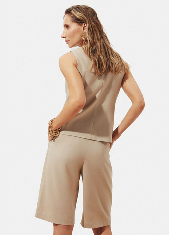 Бежевий жилет асиметричного крою Seventeen (331320808)